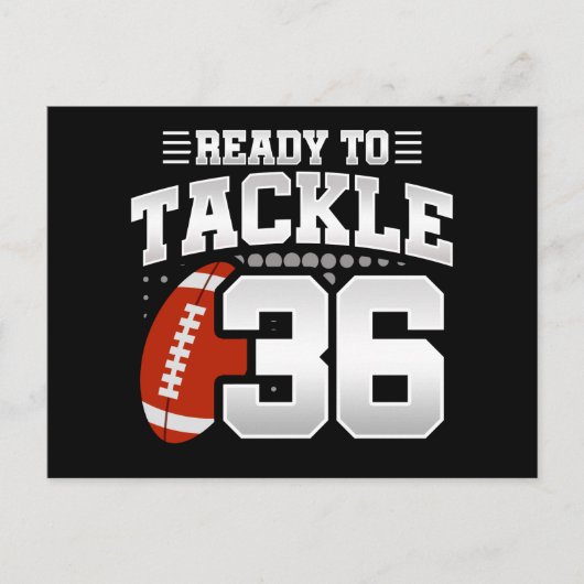 36歳のタックルフットボールパーティー 36歳の誕生日 ポストカード (正面)