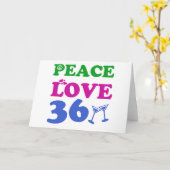 36歳の誕生日のデザイン カード (黄色い花)