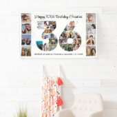 36歳の誕生日パーティーナンバー36フォトコラージュ 横断幕 (インサイチュ)