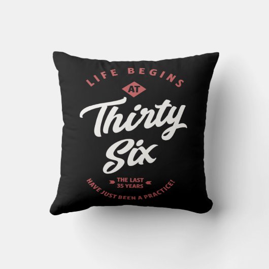 36歳の誕生日 クッション (裏面)