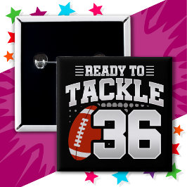 36歳タックルサッカーパーティー36誕生日 缶バッジ