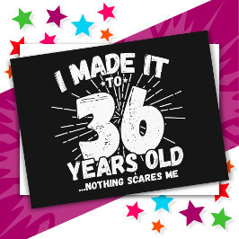 36歳皮肉なミーム面白い誕生日36歳 ポストカード