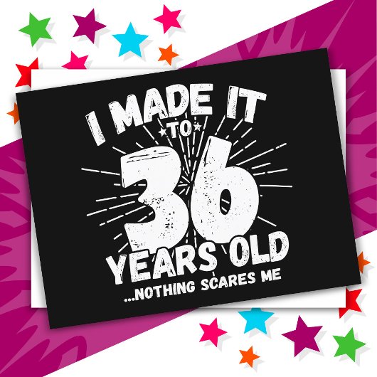 36歳皮肉なミーム 面白い36歳の誕生日 ポストカード