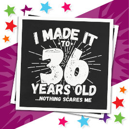 36歳皮肉ミームおもしろい36誕生日 スタンダードカクテルナプキン