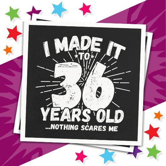 36歳皮肉ミームおもしろい36誕生日 スタンダードカクテルナプキン