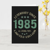 36歳1985年36誕生日以来の伝説 カード (黄色い花)