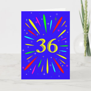 36番目の誕生日爆発カード カード