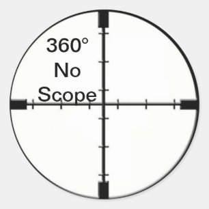 360の規模のビデオゲームの冗談のクロスヘア無しFPS ラウンドシール