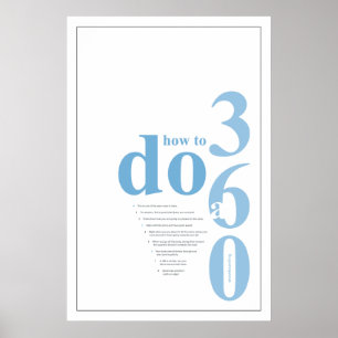 360スノーボードをする方法 ポスター