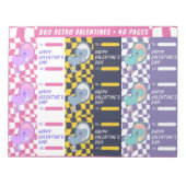 360レトロヴァレンティーンズティア遠くにメモ帳 ノートパッド (正面)