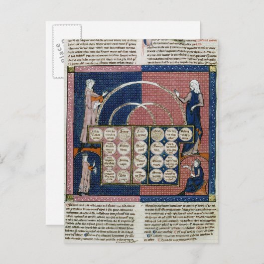 360 fol.262v Tree of Consanguinity ポストカード (正面/裏面)