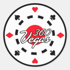 360 Vegasチップロゴシール ラウンドシール