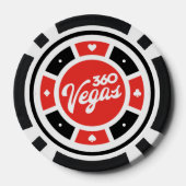 360 Vegasチップロゴ – スローバック ポーカーチップ (裏面)