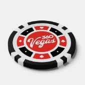 360 Vegasチップロゴ – スローバック ポーカーチップ (シングル)