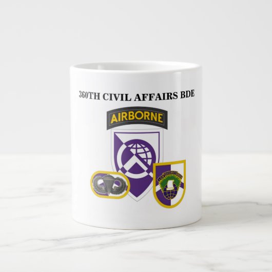 360TH民事の組のジャンボマグ ジャンボコーヒーマグカップ (正面)