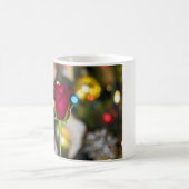 3620 – 赤いバラと《写真》ぼけ味 コーヒーマグカップ (中央)