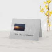 3628悔やみや弔慰ツリー鳥 カード (黄色い花)