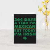 364日/年 メキシコ人 今日はアイルランド人 セントパトリック カード (黄色い花)