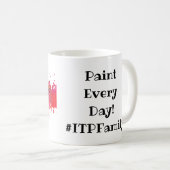 365人のクラブペンキを毎日絵を描くインスピレーション コーヒーマグカップ (正面右)