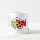 365人のクラブペンキを毎日絵を描くインスピレーション コーヒーマグカップ (正面左)