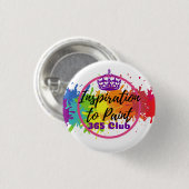 365人のクラブ色のしぶきのロゴを絵を描くインスピレーション 缶バッジ (正面&裏面)