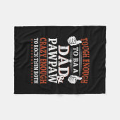 365家族がパパの足熱狂する棒に フリースブランケット (正面(横))