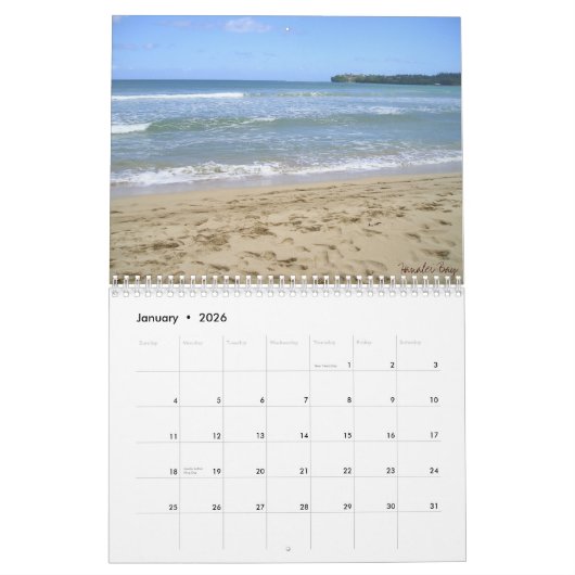 365日インパラダイス カレンダー (1月 2026)