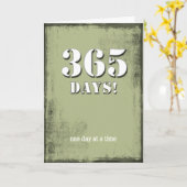 365日クリーンソバー誕生日カード カード (黄色い花)