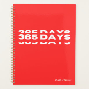 365日レッド2025プランナー プランナー手帳