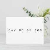 366うるう日の60日 招待状 (スタンド正面)