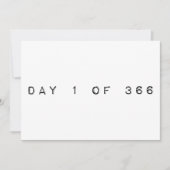 366年閏年の1日 招待状 (正面)