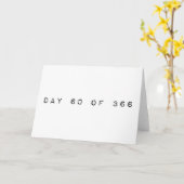 366日中の60日 うるう日 カード (黄色い花)