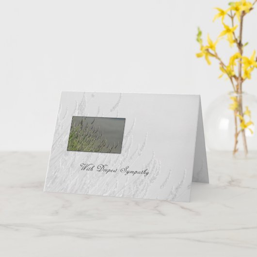 3660悔やみや弔慰草 カード (黄色い花)