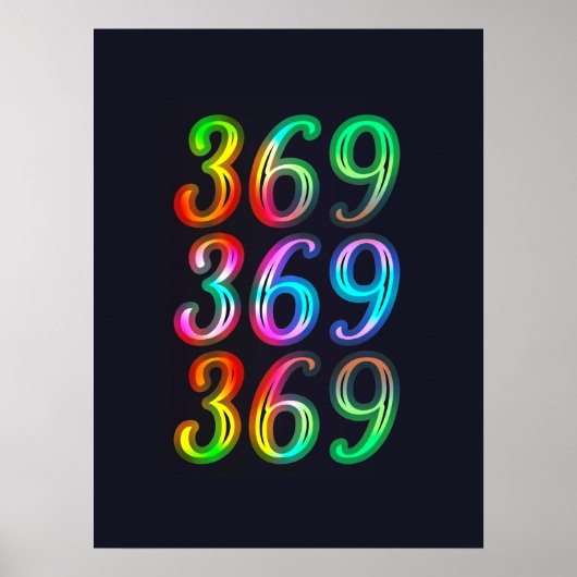 369の数値 ポスター (正面)