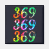369の数値 マグネット (正面)