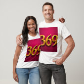 369 ゴールド 豪華 マニフェスト ナンバー Tシャツ (ユニセックス)