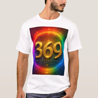 369 メディテーションシリーズ ゴールド | テスラ 3-6-9メソッド Tシャツ