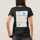 "369: 内なるバランス、外なる喜び、あなたは宇宙  Tシャツ (裏面)