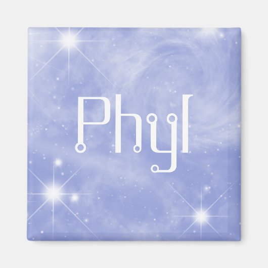 369MyNameのPhyl Starryマグネット マグネット (正面)