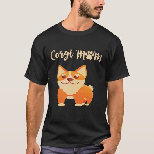 36 コーギーママ コーギー Tシャツ (正面)