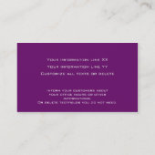 36 モダンプロフェッショナル名刺カラーベリー 名刺 (裏面)