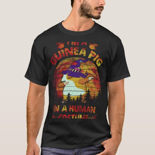 36 モルモットのハロウィンコスチューム 人間用 Tシャツ (正面)