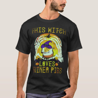 36 モルモット大好き魔女のハロウィン Tシャツ