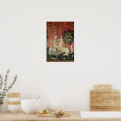 36.婦人と一角獣（ユニコーン）:『視覚』 ポスター (キッチン)