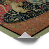 36.婦人と一角獣（ユニコーン）:『視覚』 ポスター (角)