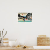 36. 御油宿, 広重 ポスター (キッチン)