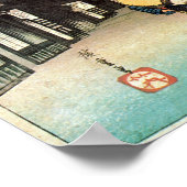 36. 御油宿, 広重 ポスター (角)