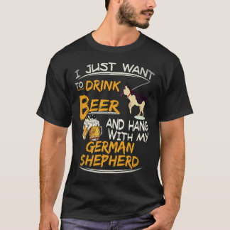 36 私はビールを飲んでゲルマニアと一緒に過ごしたいだけ Tシャツ