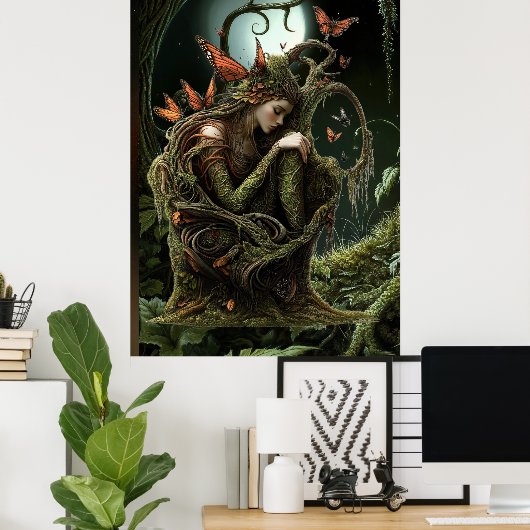 *~* 36  FD3  Earth Keeper Guardian Surreal ポスター (ホームオフィス)