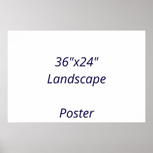 36"x24"のオリジナルデザイン ポスター (正面)